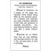 St. Genesius Paper Prayer Card, Pack of 100 - 123277