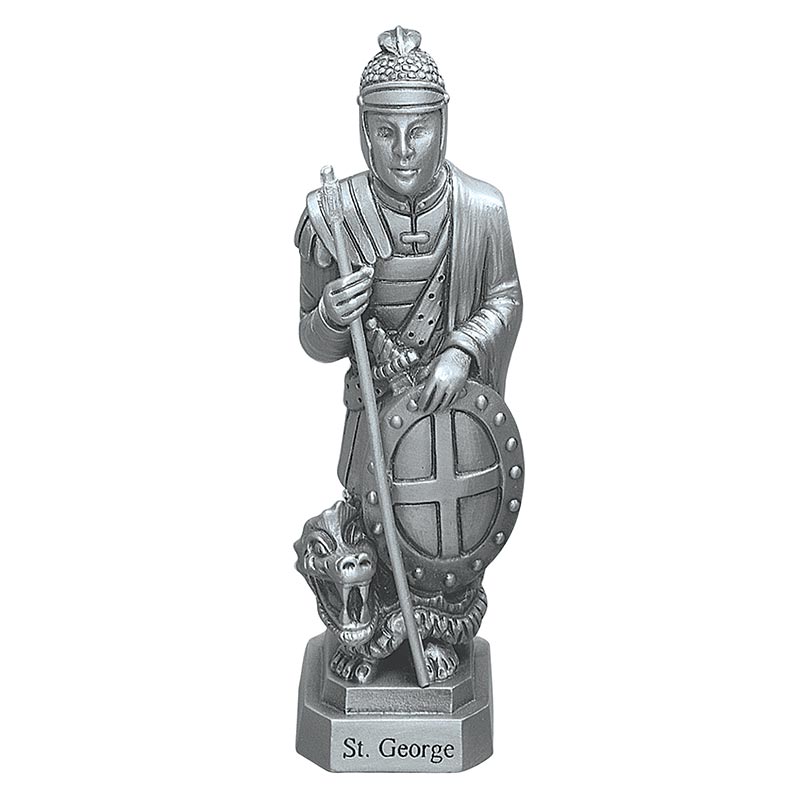 St. George 3.5" Pewter Statue 