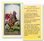 St. George Laminated Prayer Card