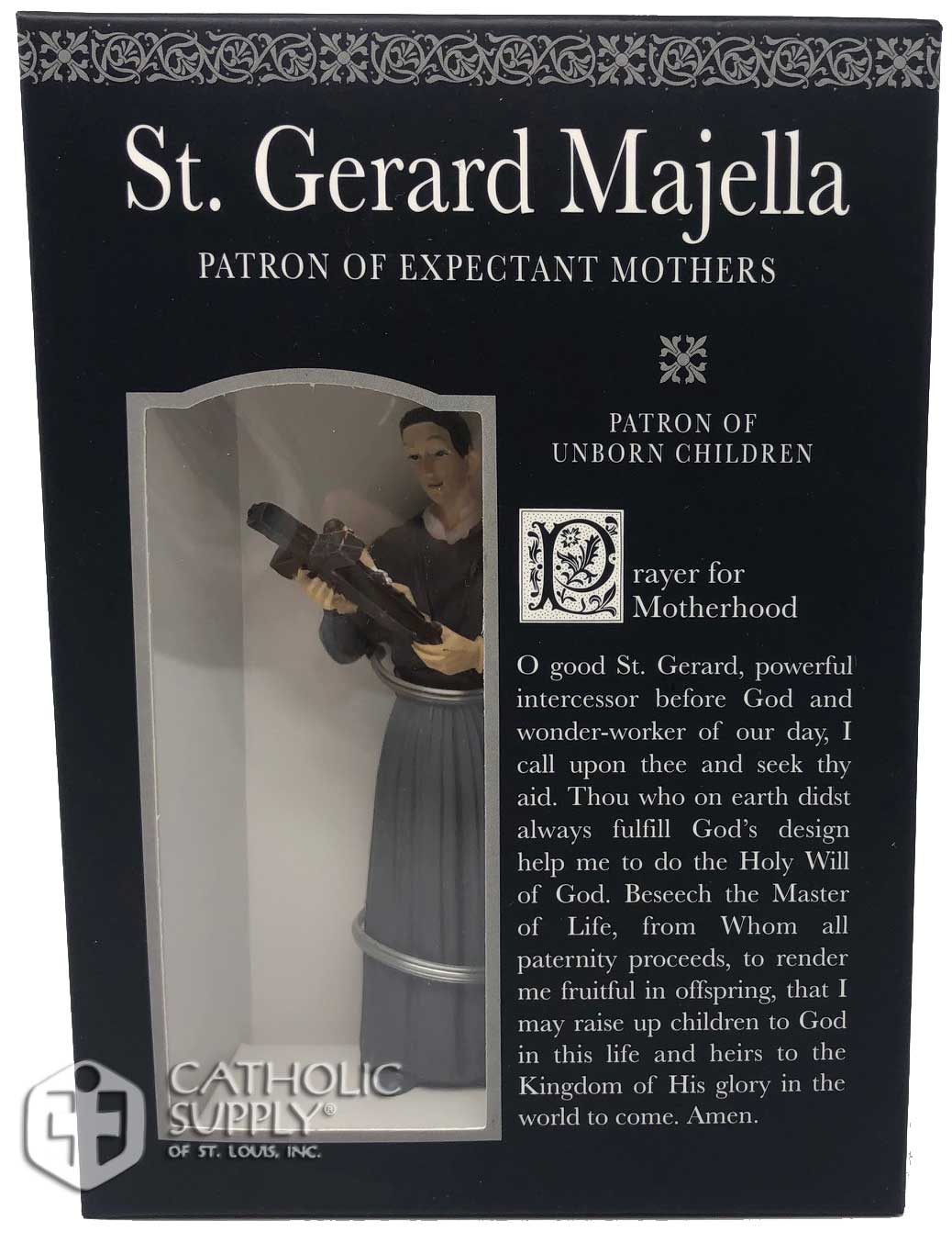 St. Gerard Majella 4" Statue with Prayer Card Set 