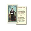 St. Gertrude Laminated Prayer Card