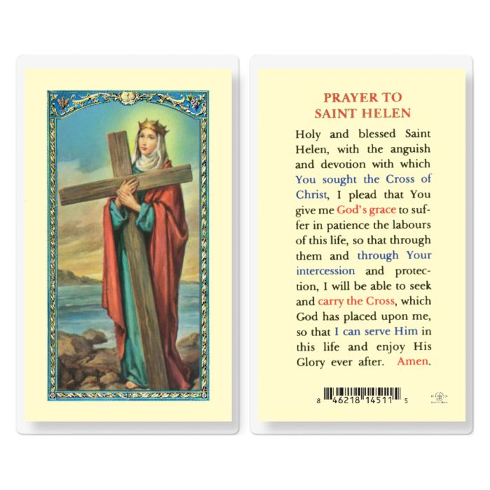 St. Helen Laminated Prayer Card