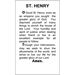 St. Henry Paper Prayer Card, Pack of 100 - 123329