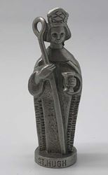 St. Hugh 3" Pewter Statue *WHILE SUPPLIES LAST*