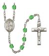 St. Isabella of Portugal Patron Saint Rosary, Square Crucifix