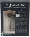 St. Joan of Arc 4.5" Statue with Prayer Card Set