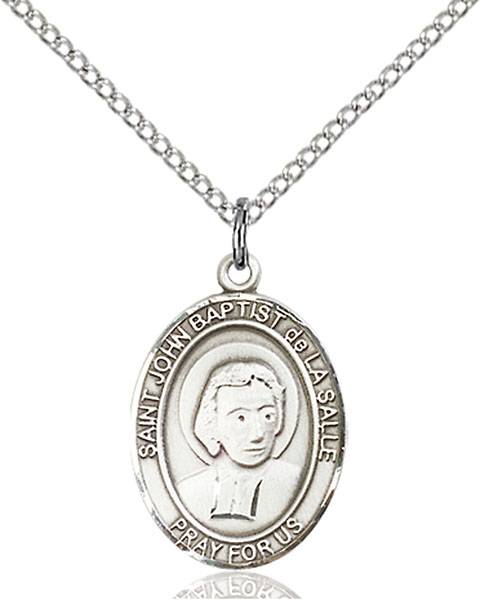 1950s Vintage Saint St Helen of the Cross Silver Heavier Weight Religious Medal Pendant Italy
