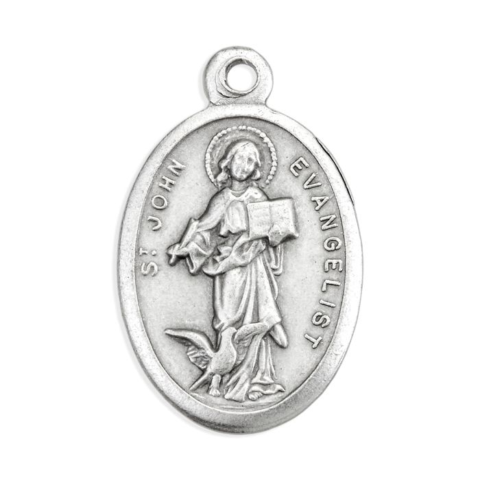 St. John Evangelist 1" Oxidized Medal - 25/Pack *SPECIAL ORDER - NO RETURN*