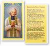 St. John Mary Vianney Laminated Prayer Card