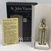St. John Vianney 3.75" Statue with Prayer Card Set - 120204