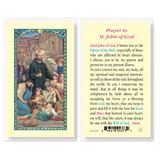 St. John of God Laminated Prayer Card