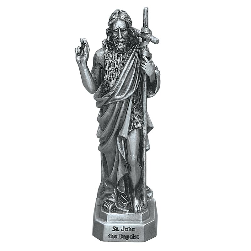 St. John the Baptist 3.5" Pewter Statue 