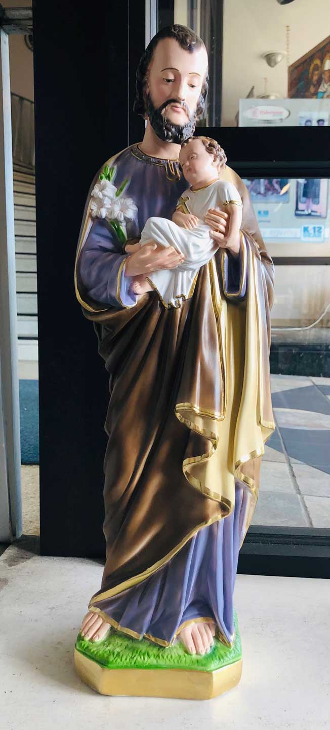 St. Joseph 24" Plaster Statue from Italy