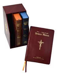 St. Joseph Daily And Sunday Missals (Large Type Editions) COMPLETE GIFT BOX 3-VOLUME SET