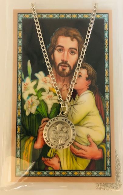 St. Joseph Necklace & Prayer Card