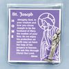 St. Joseph Home Blessing Pocket Card and Mini Statue