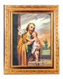 St. Joseph Picture in 8.25x10.25 Antique Gold Frame