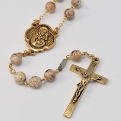 St. Joseph Rosary in Gold