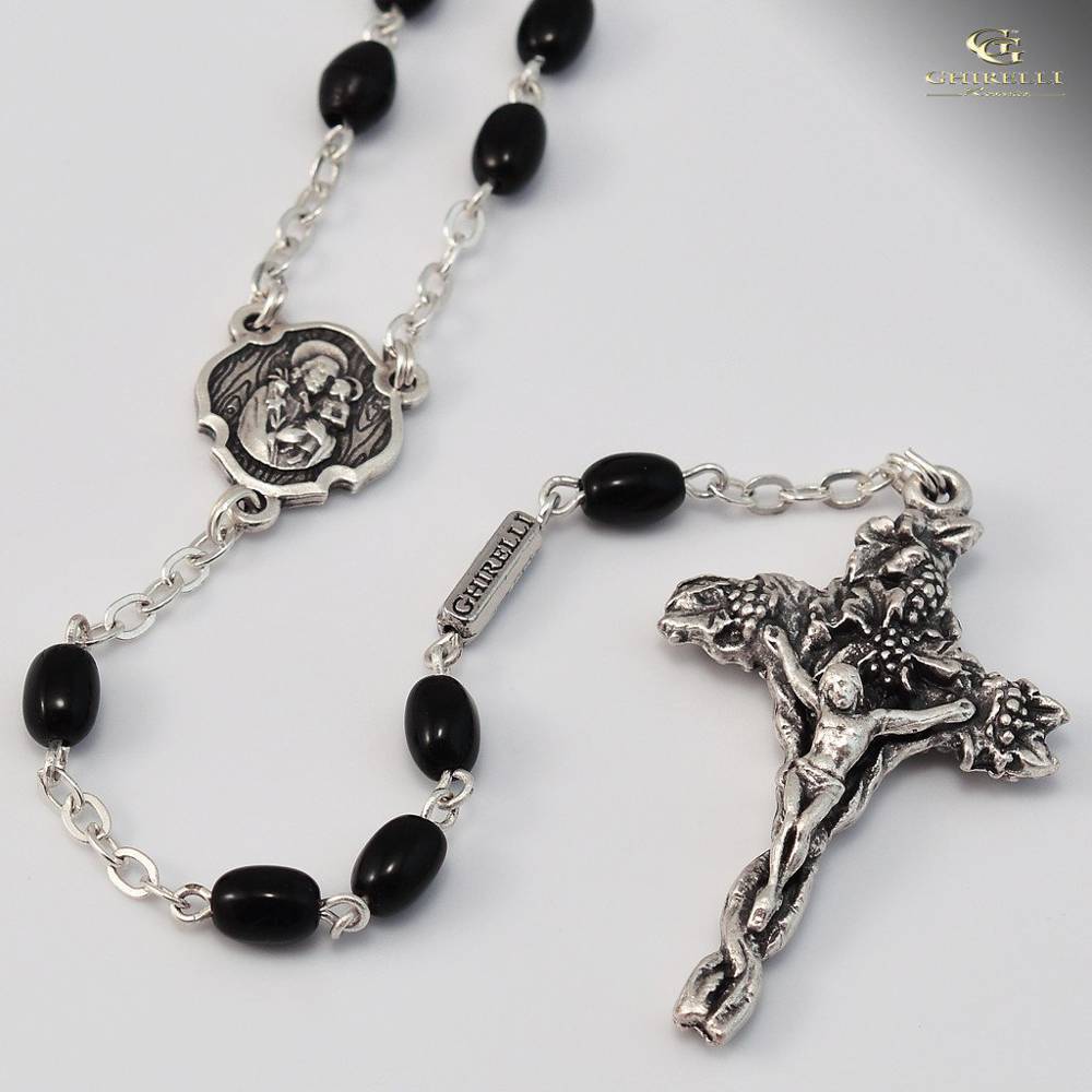 St. Joseph Silver Plated Rosary