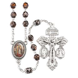 St. Joseph Terror of Demons 7mm Copper Metallic Rosary