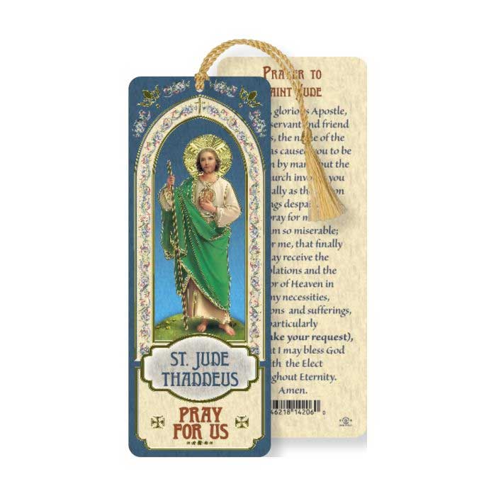 St. Jude Laminated Bookmark with Tassel