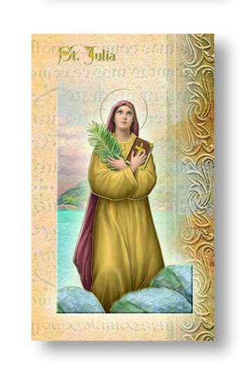 Saint Julia Biography Card