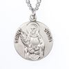 St. Julia Sterling Silver Medal on 18" Chain