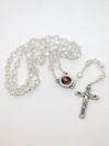 St. Junipero Serra Crystal Bead Rosary