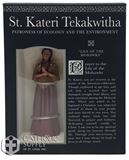 St. Kateri Tekakwitha 3.75" Statue and Prayer Card Set