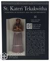 St. Kateri Tekakwitha 3.75" Statue with Prayer Card Set
