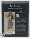 St. Lucy 3.75" Statue with Prayer Card Set