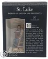 St. Luke 3" Statue with Prayer Card Set