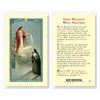 St. Margaret Mary Alacoque Bio Laminated Prayer Card