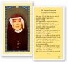 St. Maria Faustina Laminated Prayer Card