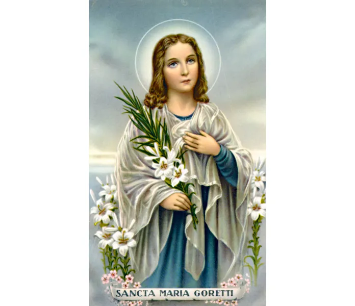 St. Maria Goretti Paper Prayer Card, Pack of 100