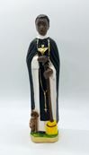St. Martin De Porres 8" Plaster Statue from Italy