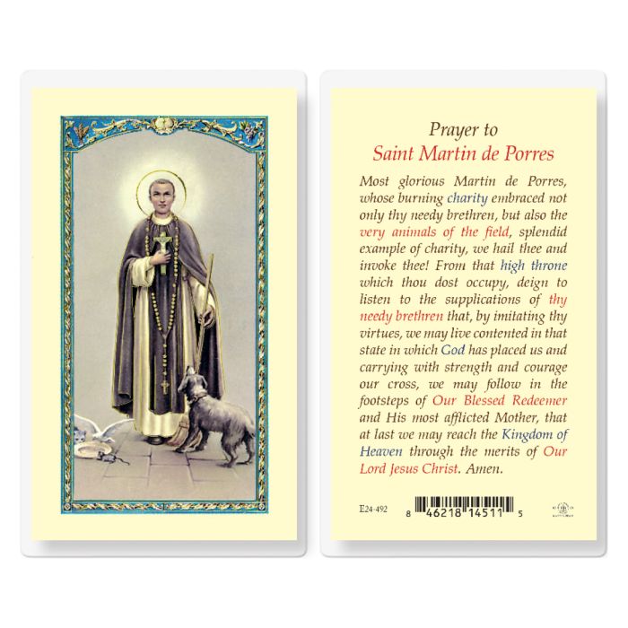 Saint Martin De Porres Holy Card