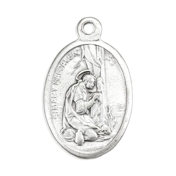 St. Mary Magdalene 1" Oxidized Medal - 25/Pack *SPECIAL ORDER - NO RETURN*