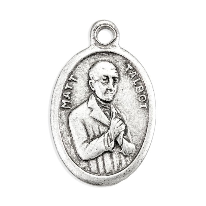 St. Matt Talbot 1" Oxidized Medal