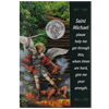 St. Michael Greeting Card with Removable Pocket Token