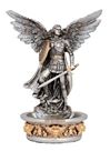 St. Michael Holy Water Font Pewter/Gold