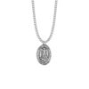 St. Michael Oval Pewter Medal on 24" Chain