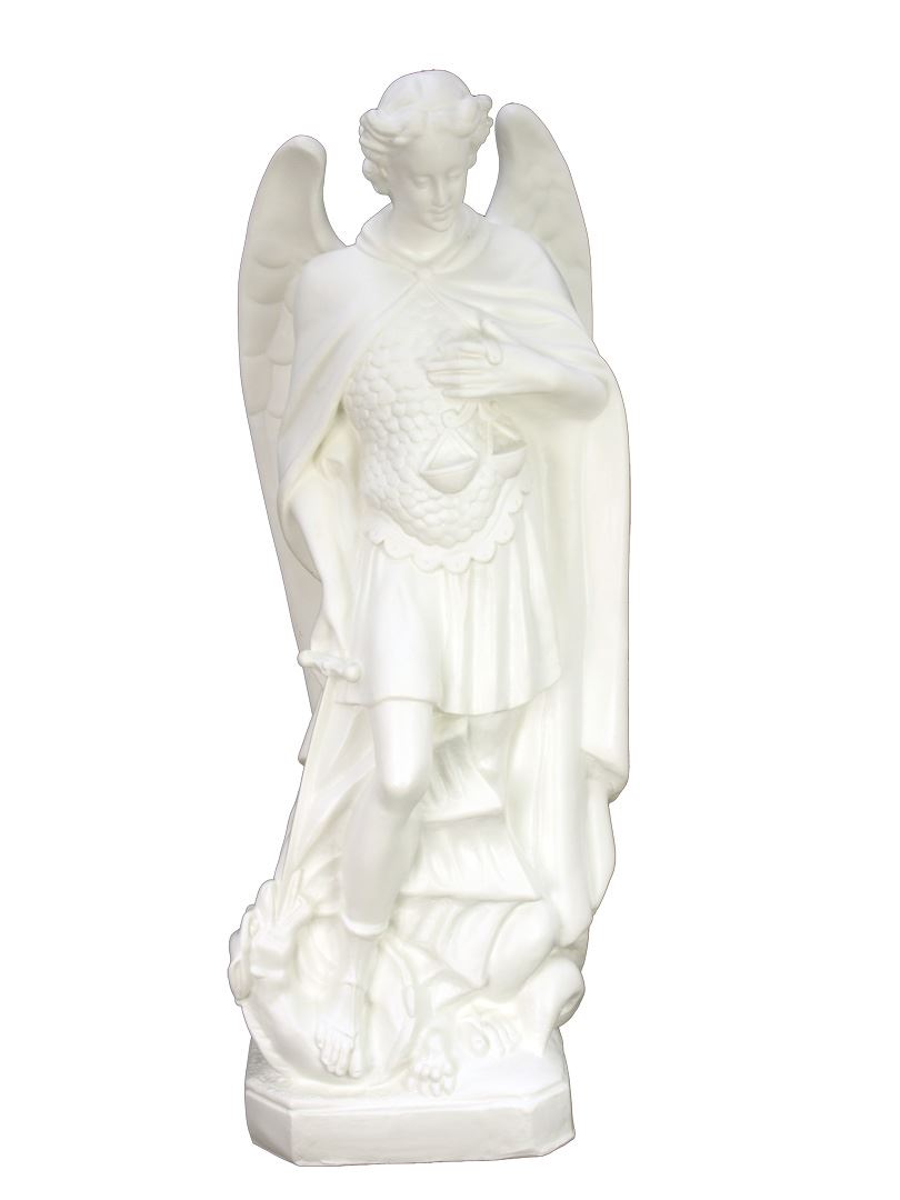 St. Michael The Archangel 24" Statue, White