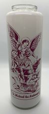 St. Michael the Archangel 6 Day Bottlelight Glass Candle