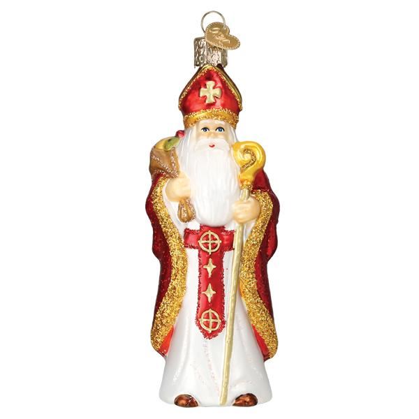 St. Nicholas Glass Ornament