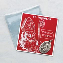 St. Nicholas Pocket Token in Prayer Folder
