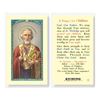 St. Nicholas Prayer For Children Laminated Prayer Card