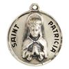 St. Patricia Sterling Silver Pendant on 18" Chain