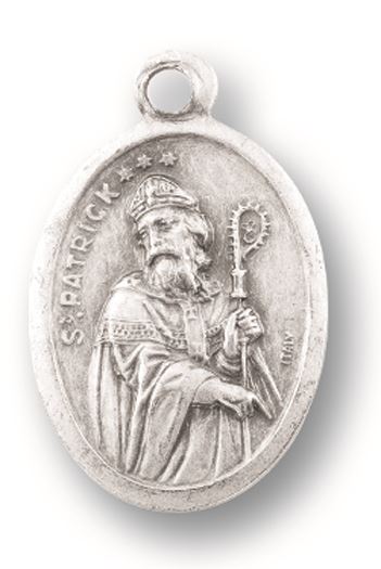 St. Patrick 1" Oxidized Medal