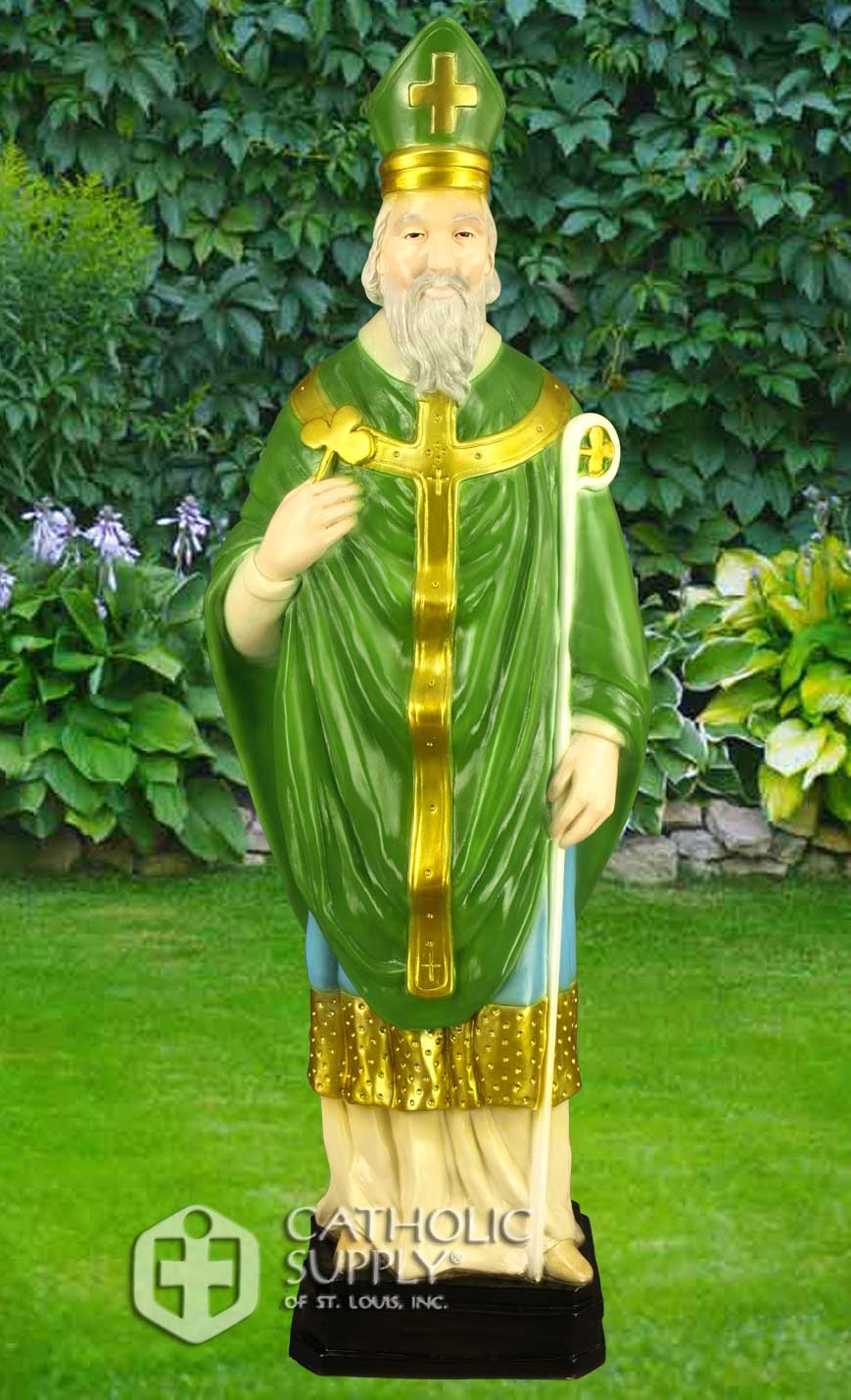 St. Patrick 24" Statue, Colored